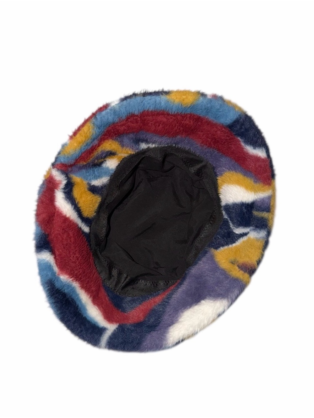 NWOT Colorful Faux Fur Bucket Hat
Multi-Color Abstract Pattern - Picture 2 of 3